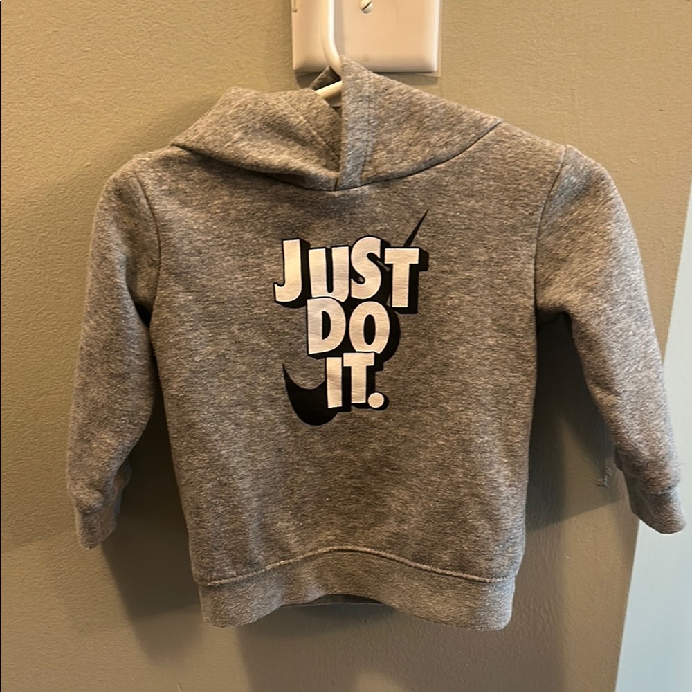 Nike Gray Sweatshirt Just Do It Hoodie